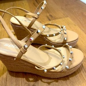 Soda Rhinestone Wedge/Sandal